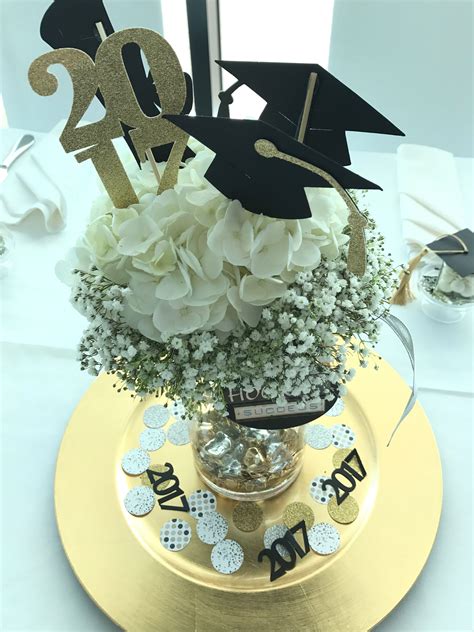 graduation centerpiece ideas|More.